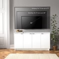 thumbnail image 4 of Prepac Simply Modern 4 Door Accent Cabinet White, 4 of 9