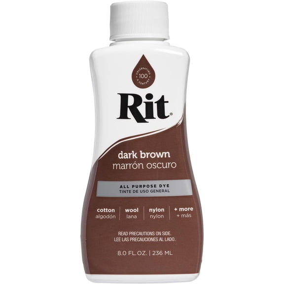 Rit All-Purpose Liquid Dye, Dark Brown