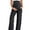 Black, variant on G4Free Maternity Pants Over The Belly Yoga Dress Work Pregnancy Pants Stretchy Lounge Wide Leg Trousers with Pockets