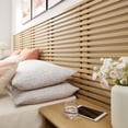 thumbnail image 4 of Modway Render Wall Mount Queen Headboard and Modern Nightstands in Oak, 4 of 8
