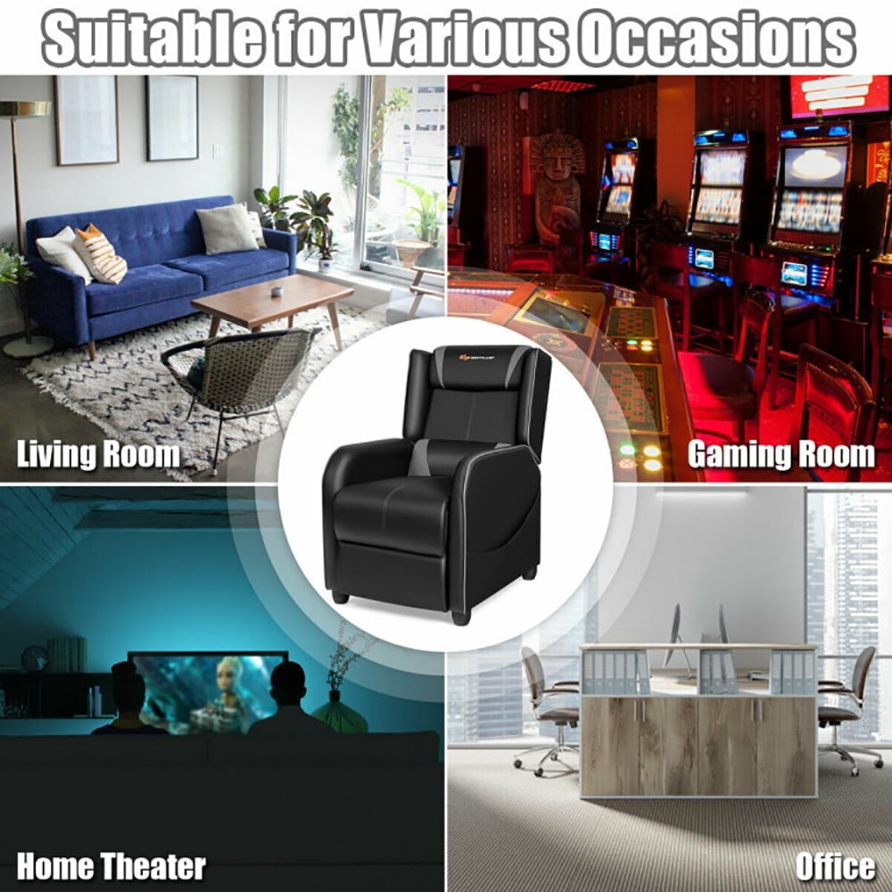 Finihen Massage Recliner Chair, Home Massage Gaming Recliner Chair, for Gaming Room, Home Theater, Gray Finihen Massage Recliner Chair, Home Massage Gaming Recliner Chair, for Gaming Room, Home Theater, Gray