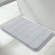 thumbnail image 1 of Alfombra de baño de espuma viscoelástica POWKOL, 61 x 40 cm, cómoda, suave, con gran absorción de agua, lavable a máquina, antideslizante, gruesa, fácil de secar, gris, 1 of 7