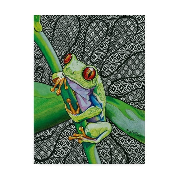 Trademark Fine Art 'Freddie The Frog' Canvas Art by Amy Frank