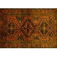 thumbnail image 1 of Ahgly Company Machine Washable Indoor Rectangle Persian Yellow Traditional Area Rugs, 6' x 9', 1 of 4