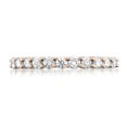 thumbnail image 4 of Arista 1/2 ct Round Diamond 11 Stone Women's Bridal Wedding Band in 18k Rose Gold (H, SI2), 4 of 5