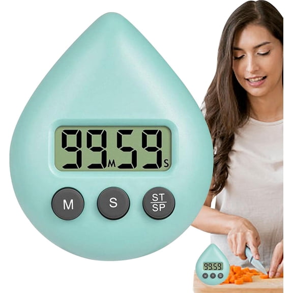 Pekkaxy Digital Timer - Waterproof Shower Timer, Convenient Portable Timing Tool | Features Suction Cup and LCD Display, Ideal for School Learning, Kitchen Cooking, Working, and Shower Use