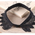 thumbnail image 2 of Korean Womens Detachable Half Shirt Blouse Doll Collar - Black, as, 2 of 3