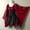 Red, variant on asdoklhq Holiday Dresses for Women Women Costumes Gothic Sleeve Corset Dresses Sleeve Round-Neck Knee-High Dress Black S