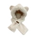 thumbnail image 5 of Gorro de animales de peluche 2 en 1, conjunto de gorro y bufanda de invierno para fiestas y actividades al aire libre Caqui, 5 of 8