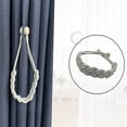 thumbnail image 3 of Shenmeida 2Pcs Magnetic Curtain Tiebacks Boho Style Decorative Drape Tie Backs Natural Cotton Hand-Woven Twist Rope Curtain Holdbacks for Home & Office Draperies Decor, 3 of 7