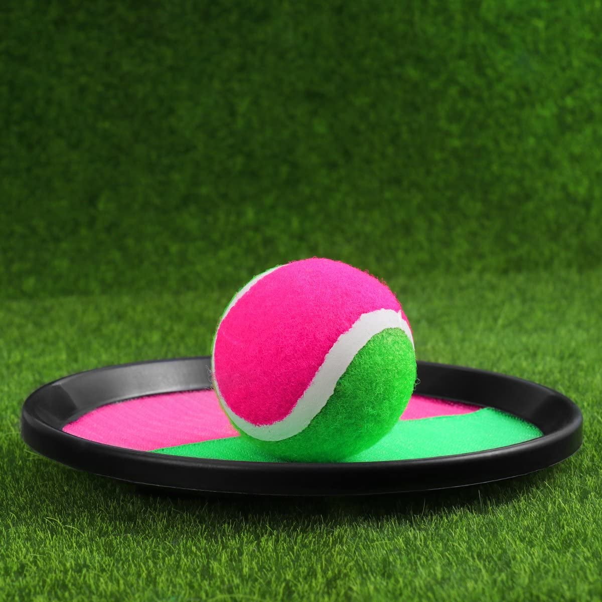 Jeu De Lancer-Attraper Velcro – 2 Disques & 2 Balles – Parfait Pour Extérieur, Plage & Jardin