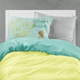 thumbnail image 2 of Carolines Treasures BB7597PILLOWCASE Welcome Friends Chocolate Labrador Retriever Fabric Standard Pillowcase Standard, 2 of 2
