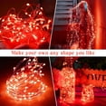 thumbnail image 2 of Solar String Lights for Outside,Copper Wire Solar Fairy Lights 8 Modes Waterproof Outdoor String Lights for Christmas Party Patio Garden Decoration(Red-98FT-300LED), 2 of 6