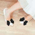 thumbnail image 4 of ifundom 1 Pair Elegant Black Bow Shoe Clips Decorative Accessories for Pumps and Heels, 4 of 6