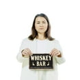 thumbnail image 3 of Whiskey Bar (2 Pack) 7 Inch x 10 Inch Novelty Aluminum Metal Sign Neat Rocks Repeat Weatherproof Perfect for Dens Bars Man Caves Fun Gift for Whiskey Lovers Bartenders Friends Crafted, 3 of 6