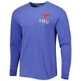 thumbnail image 2 of Men's Royal SMU Mustangs Circle Campus Scene Long Sleeve T-Shirt, 2 of 3