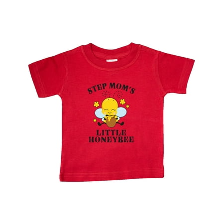 

Inktastic Cute Bee Step Mom s Little Honeybee with Stars Gift Baby Boy or Baby Girl T-Shirt