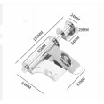 thumbnail image 2 of Stainless Steel Bolt Lock, Security Door Latches with Padlock Hole for Doors, 6 Inch 2 Pieces, 2 of 5