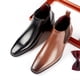 thumbnail image 4 of Botas Chelsea de otoño e invierno, botas cortas de cuero genuino para hombre, ropa formal de negocios, 4 of 6