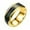 Gold, variant on Fashion New Physical Intelligent Temperature Couple Ring Mood Display Ring Magic