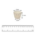 thumbnail image 4 of Mini Plastic Storage Basket Cleaning Tool Bucket laundry storage basket Storage Box Beige, 4 of 8