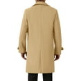 thumbnail image 3 of INSPIRE CHIC Winter Trench Coat for Men's Double Breasted Formal Notched Lapel Long Overcoat 2XL Khaki, 3 of 6