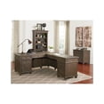 thumbnail image 6 of Martin Furniture Carson Wood L-Desk & Return, Writing Table, Office Desk, Gray, 6 of 8