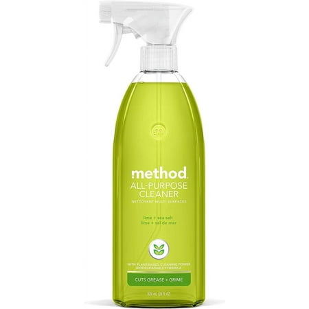 Method 01239 All Surface Cleaner, Lime & Sea Salt, 28 oz Bottle, 8/Carton
