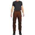 thumbnail image 4 of FULL BLUE Carpenter Fleece Lined Canvas Stretch Performance Pants, Regular Fit, Utility Pocket & Hammer Loop, Brown, 36x34, 4 of 6