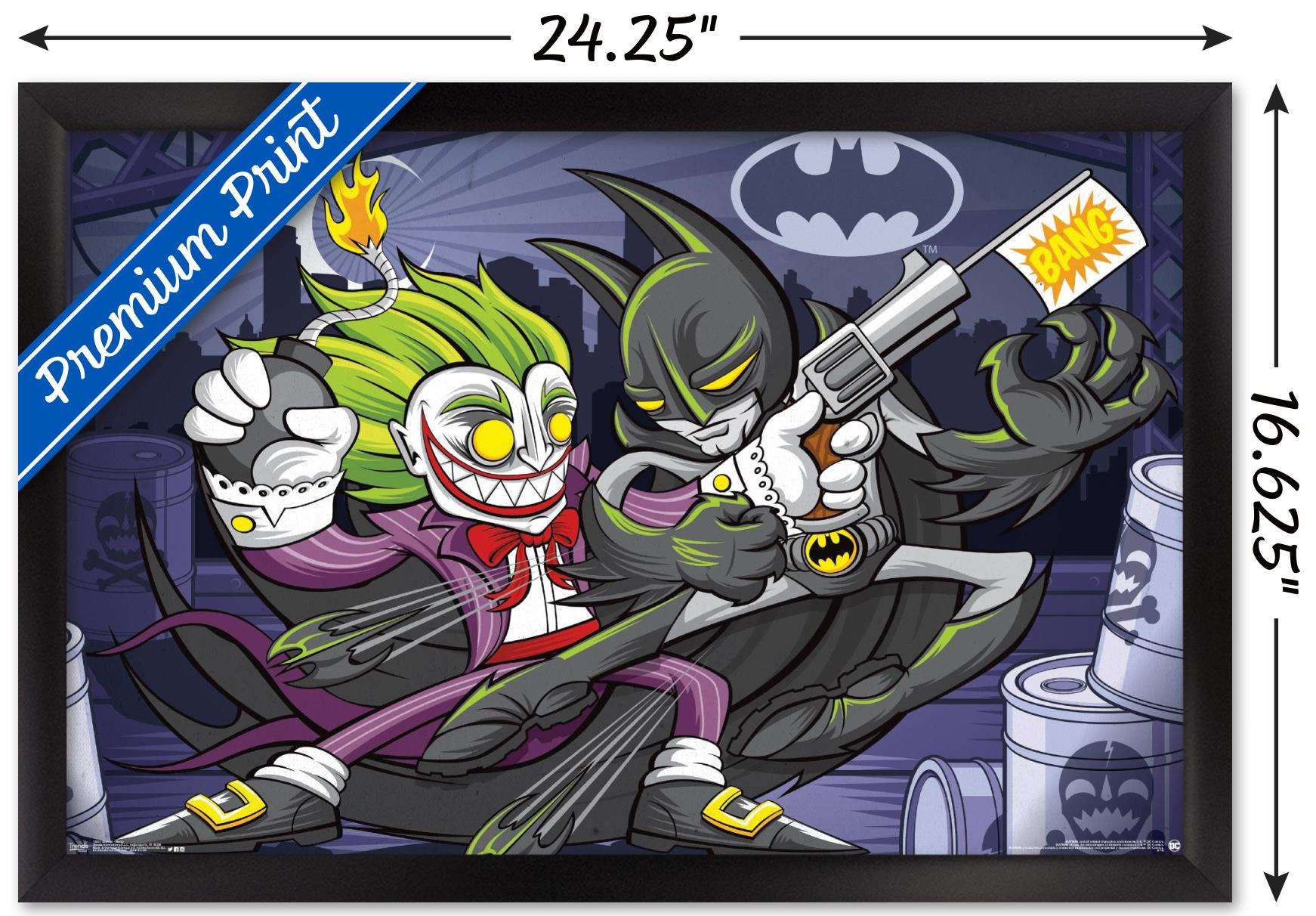 DC Comics - Batman - Bang Wall Poster, 14.725" x 22.375", Framed
