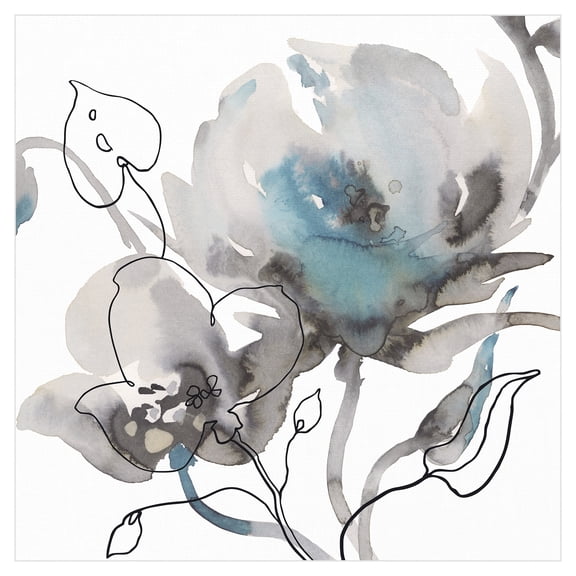 Winter Floral Illustrated II by Sandra Jacobs Canvas Art Print