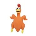 thumbnail image 4 of Juguete para masticar para perros Yuyangstore pollo con sonido de goma naranja, 4 of 8