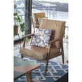 thumbnail image 4 of Flower Circles Indoor/Outdoor Pillow with Removable Cover in Navy Black Yellow Gray on White20x20, 4 of 5