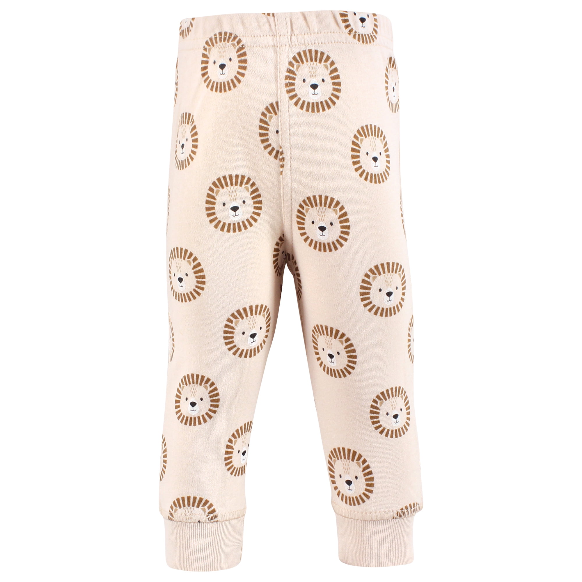 Hudson Baby Cotton Pants and Leggings, Brave Lion, 0-3 Months