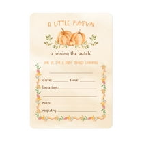 Market On Mainstreet Pumpkin Patch Baby Shower Invitations, Set of 25 Invitations and Envelopes, Gender Neutral, Made In The U.S.A.