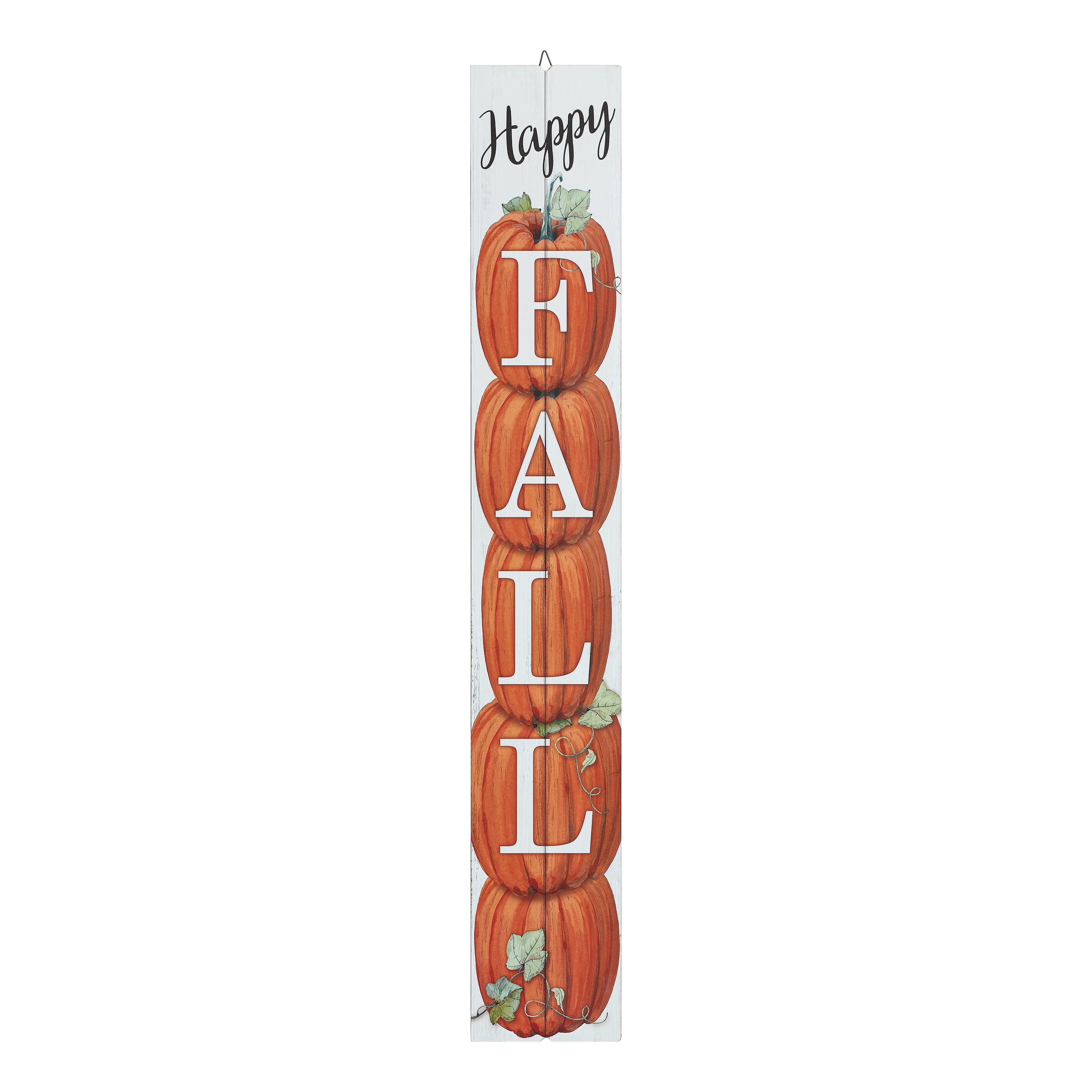 Way to Celebrate Happy Fall Vertically Hanging Slat Wood Sign ...