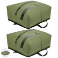thumbnail image 1 of Bolsas de compresión al vacío de viaje ONTYZZ reutilizables, paquete de 2, color verde, 1 of 6