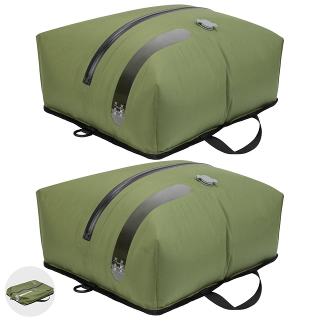 Bolsas de compresión al vacío de viaje ONTYZZ reutilizables, paquete de 2, color verde