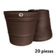 thumbnail image 1 of Kit 20 Macetas redondas de plástico La Ardilla para exterior e Interior (Chocolate), 1 of 4