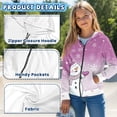thumbnail image 6 of Psesaysky Boys Girls Fleece Hoodies Cute Snowman Purple Zipper Hoodie Casual Hooded Sweatshirts with Pocket Winter Coat Jacket for Age 6-7 Kids, 6 of 7