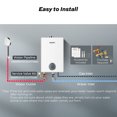 thumbnail image 6 of InstaGas Classic Propane Gas Tankless Water Heater 170,000 BTU, Up to 7.5 GPM Instant Hot Water Heater LP, Indoor Installation, CSA Certified, White, 6 of 12