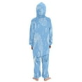 thumbnail image 3 of Soft Big Kids Onesie Pajamas Cozy Loose-Fit Jumpsuits for kids with Pockets for Christmas Lounge & Play Seahorses Starfish and Shells, 3 of 8