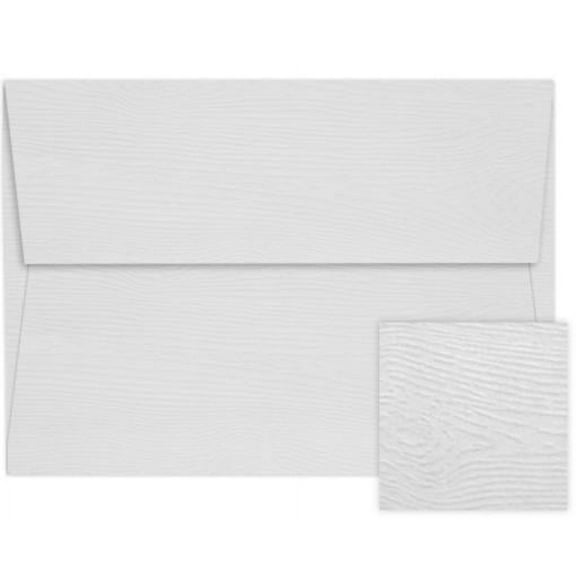 LUXPaper A2 Peel & Press Invitation Envelopes, 4 3/8 x 5 3/4, 68 lb. White Birch Woodgrain, 1000 Pack
