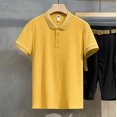 thumbnail image 2 of Sngxgn Shirts for Men - Fit Short-Sleeve Polo, Casual Collared T-Shirt(Yellow,XXL), 2 of 9