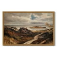 thumbnail image 2 of Drsoum Landscape Framed Canvas Wall Art Vintage Classical Seaside Path Wilderness Prints Modern Kitchen Bathroom Office Decor - 16x24in Natural Framed, 2 of 5