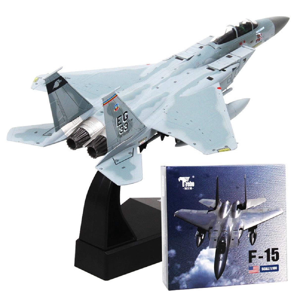 F-15 Fighting Plane - 1/100 Diecast Airplane Model Fighter Toy Alloy
