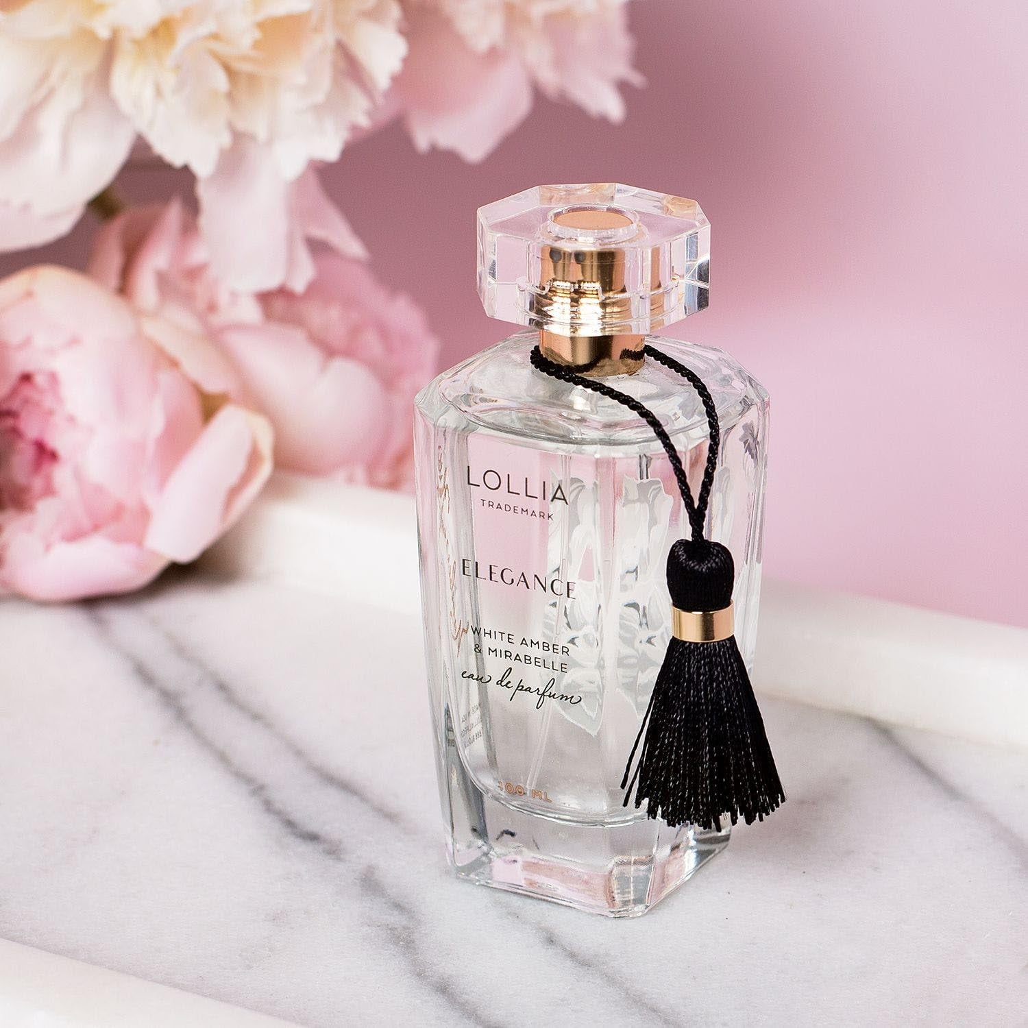 LOLLIA Elegance Eau de Parfum, 3.4 fl. oz. – White Amber & Mirabelle – Beautifully Captivating Perfume, Women’s Perfume, Eau de Parfum Spray for Women, Women’s Fragrance