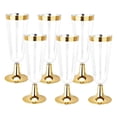 thumbnail image 4 of Paquete de 6 vasos de champán desechables Vajilla clásica elegante con borde dorado para suministros de de de Soledad Copas de champán, 4 of 10