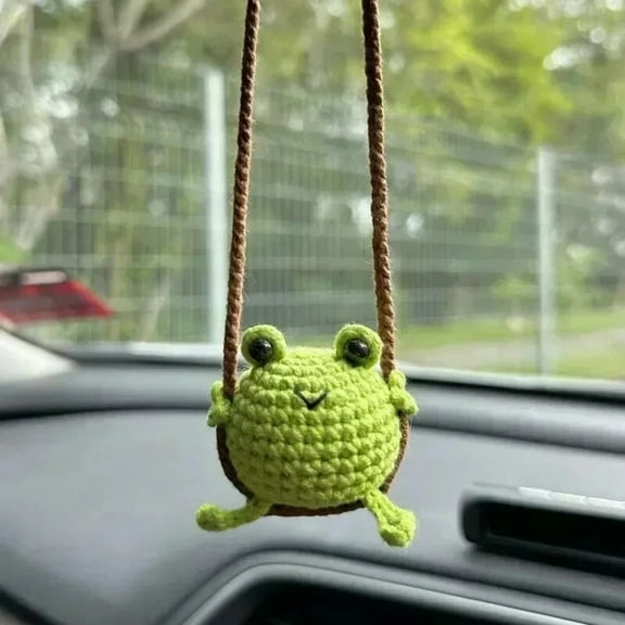 Crochet Hanging Car Accessories Animal Rearview Mirror Pendant For Car Decor