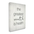 thumbnail image 3 of Stupell Industries Greatest Wealth Is Health Phrase Graphic Art Gallery Wrapped Canvas Print Wall Art, Design by Lil' Rue, 3 of 7